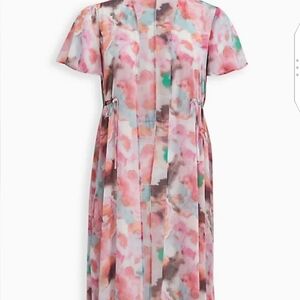 🆕 PASTEL WATERCOLOUR TIE-FRONT DUSTER KIMONO